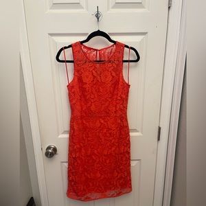 J. Crew Coral Lace Dress - Size 6